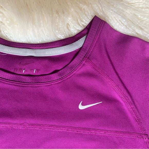Nike Dri-Fit Miler Purple T-shirt - Picture 7 of 16